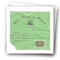 Cópia do Recibo do Grémio Nacional das Farmácias referente ao mês de dezembro de 1940
